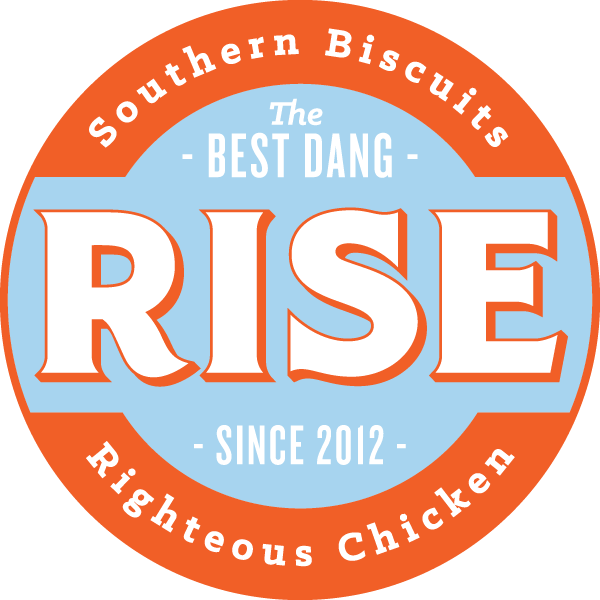 The Best Dang Southern Biscuits Righteous Chicken since 2012 RISE logo