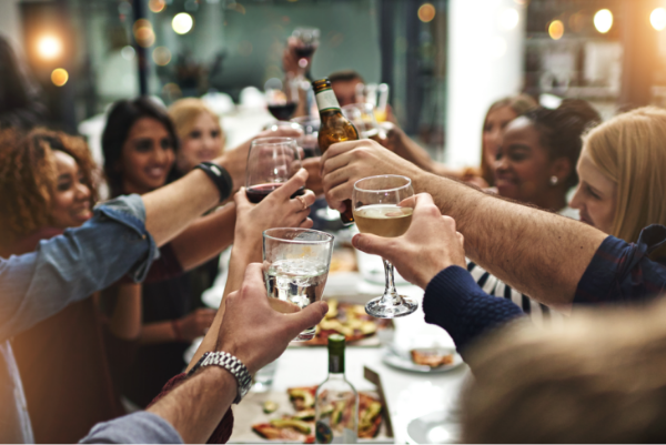 People enjoying drinks