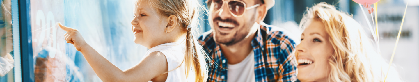 Kid enjoying outdoor with parents