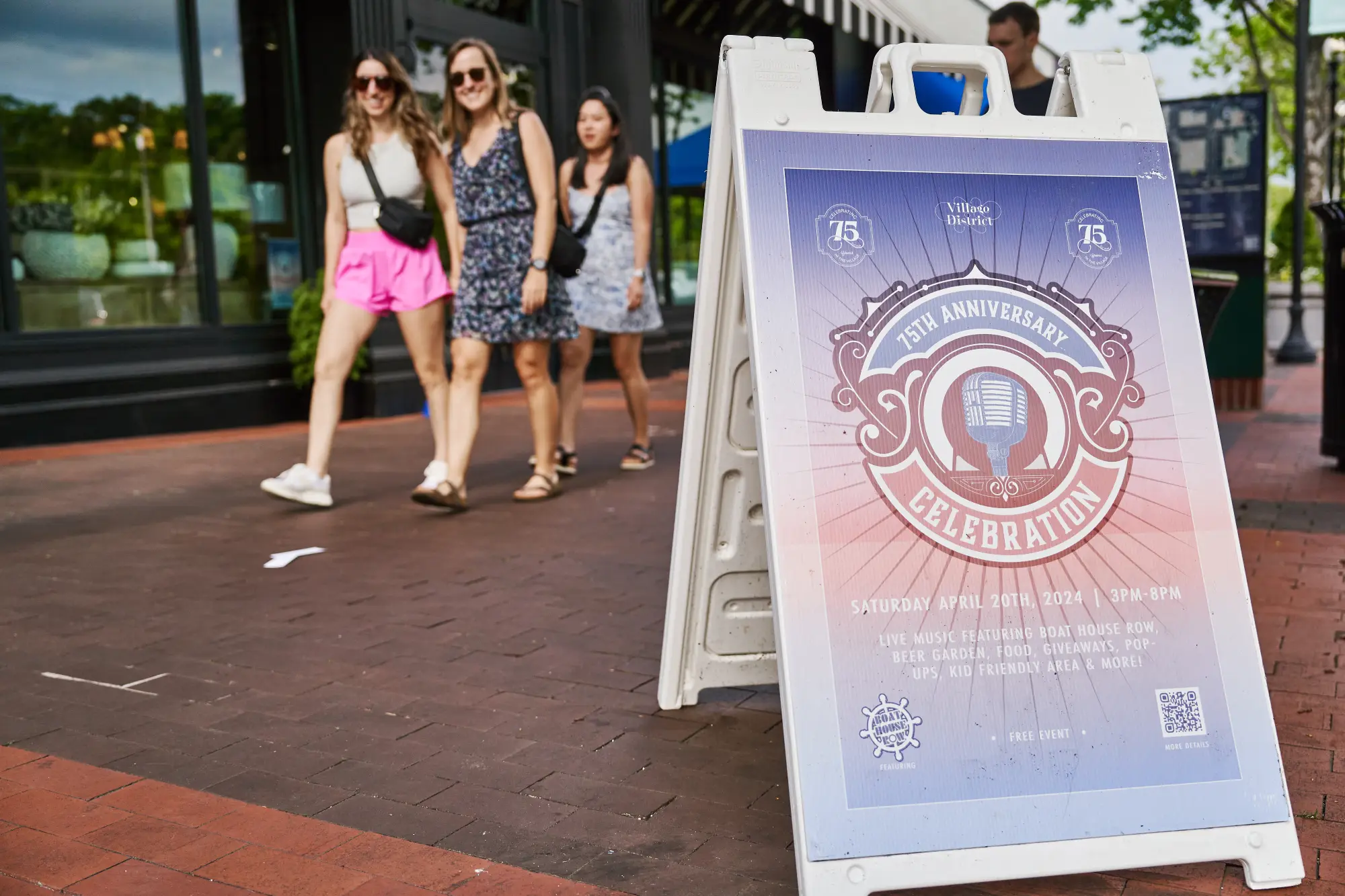 75th Anniversary Celebration signage