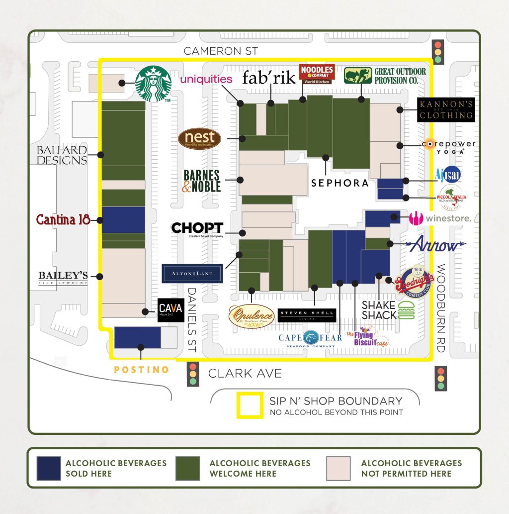 Map of Village District Sip n Shop areas